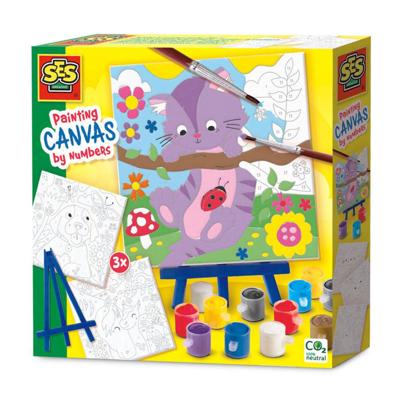 SES schilderen op nummer canvas - huisdieren