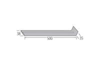 Verbinding 500mm dubbele neus - Millex Turners eiken - thumbnail