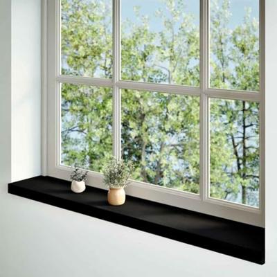 VidaXL Vensterbanken 2 st 160x20x2 cm massief eikenhout donkerbruin