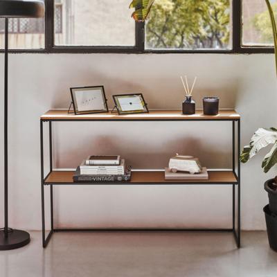 Kave Home Sidetable 'Yoana' Eiken en metaal, 120cm, kleur Kave Home Sidetable 'Yoana' Eiken en metaal, 120cm, kleur