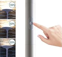 Vloerlamp unilux pryska led hout wit - thumbnail