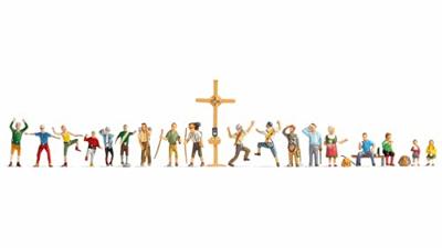 NOCH 16140 H0 In de bergen figuren Geverfd, Staand, Zittend NOCH 16140 H0 In de bergen figuren Geverfd, Staand, Zittend