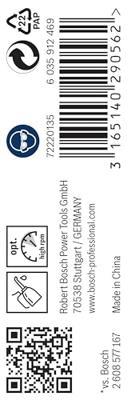 Bosch Accessoires Metaalboren HSS-G, Standard 3,2 x 36 x 65 mm 10st - 2608595056 - thumbnail
