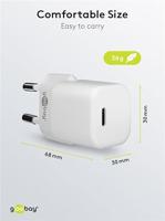 Goobay 61084 oplader voor mobiele apparatuur Mobiele telefoon, Tablet Wit AC Snel opladen Binnen - thumbnail