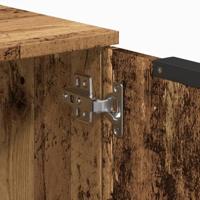 Dressoir 60x30x70 cm bewerkt hout oud houtkleurig - thumbnail