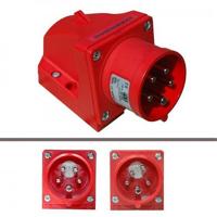 GP CEE 5P/32A/400V opb wcd rood met pennen en fasewisselaar - 6313178 - thumbnail