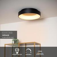 Lucide MIRAGE - Plafonnière - Ø 45 cm - LED Dimb. - 1x33W 2700K - Zwart - thumbnail