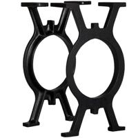 VidaXL Bankpoten 2 st o-frame gietijzer - thumbnail