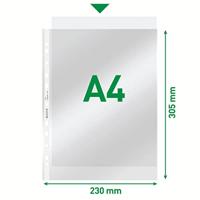 Leitz geperforeerde showtas 80 micron, glashelder, pak van 100 stuks - thumbnail