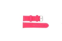 Horlogeband Davis B0262 / Fluor Leder Roze 24mm - thumbnail