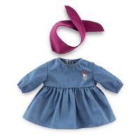 Corolle jeans jurk met sjaal kleine ontdekker - 30cm - thumbnail