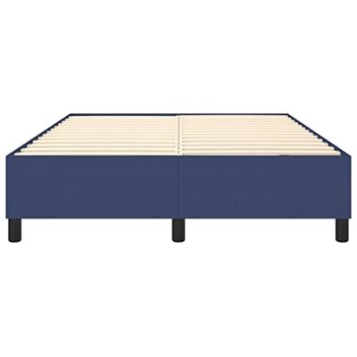 Boxspringframe stof blauw 140x200 cm