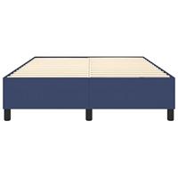 Boxspringframe stof blauw 140x200 cm - thumbnail