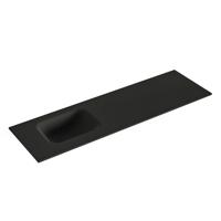 MONDIAZ LEX Urban solid surface inleg wastafel voor toiletmeubel 100cm. Positie wasbak links - thumbnail