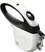 FLEXI One for All S wit - zwart - automatische hondenriem voor honden tot 30 kg - 5 m - thumbnail