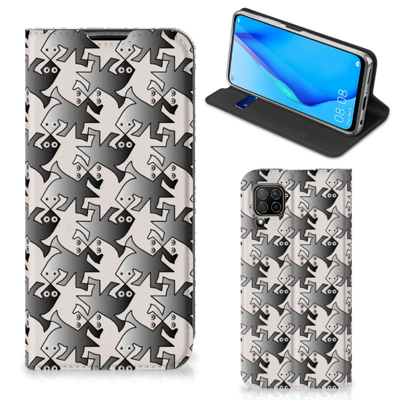 Huawei P40 Lite Hoesje maken Salamander Grey Huawei P40 Lite Hoesje maken Salamander Grey