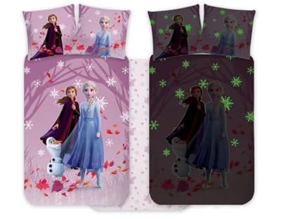Frozen Peuterdekbedovertrek Glow in the Dark - 100 x 135 cm - Katoen