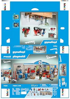 PLAYMOBIL - 71620 - Vespa Retro-garage