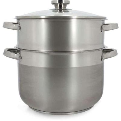 Couscoussier - MENASTYL - 4615450 - Roestvrij staal - 10 liter - Geschikt voor alle kookplaten, inclusief inductie