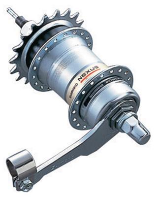 Shimano Versnellingsnaaf 3 speed nexus dx sg-3c41 120/168/36 c-brake - zilver