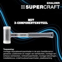 Halder SUPERCRAFT 3399.060 Kunststof hamer Ergonomische handgreep, Hard 1625 g 385 mm 1 stuk(s) - thumbnail