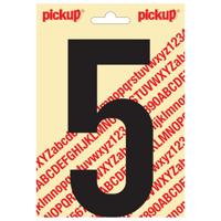 Plakcijfer Nobel Sticker cijfer 5 zwart Pickup - Pickup - thumbnail