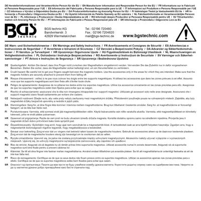 BGS technic stainless steel magnetic retaining tray ø 150 mm