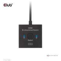 Club 3D hdmi switch 2-in-1 bi-directional for 8k60hz or 4k120hz (zwart, 0.5 meter) - thumbnail