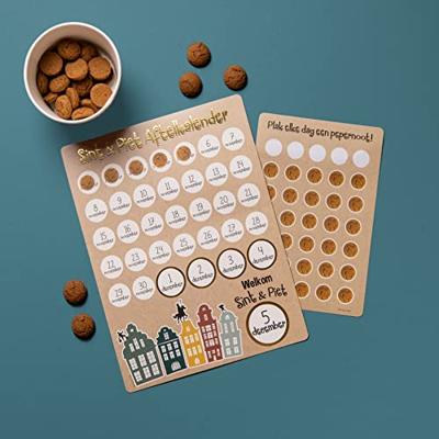 Folat BV Sinterklaas aftelkalender met stickers welkom sint & piet