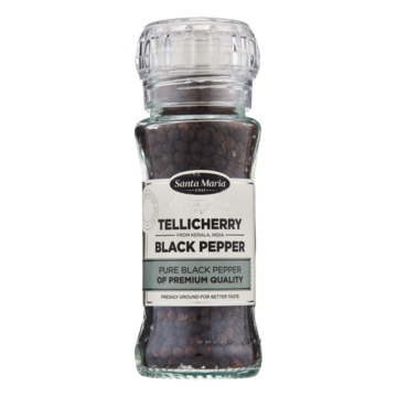 Santa Maria Tellicherry Zwarte Peper met Molen 70 g bij Jumbo