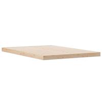 Vloerbedframe massief grenenhout wit 140x220 cm - thumbnail