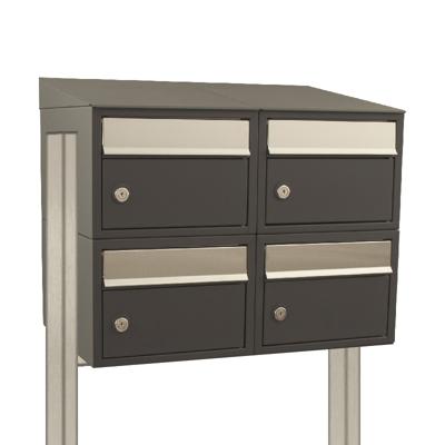 Stoer! Brickset 2-Breed, 2-Hoog Met Dak Op Statief Zwart - 40215070_2x2ds