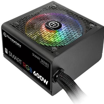 Smart RGB 600 W - Voeding - 600W - 120mm - 80 Plus - ATX 2.4 - zwart Smart RGB 600 W - Voeding - 600W - 120mm - 80 Plus - ATX 2.4 - zwart