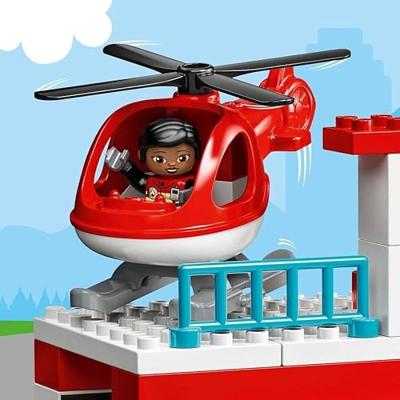 Lego Duplo 10970 Brandweerkazerne en Helikoper + Licht en Geluid