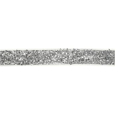 Vivi Gade Lint, b: 10 mm, zilver, 5 m/ 1 rol