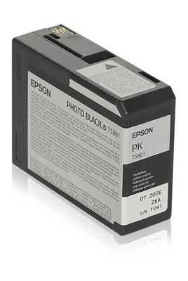 Epson Inktcartridge T5801 Origineel Foto zwart C 13 T 580100 Epson Inktcartridge T5801 Origineel Foto zwart C 13 T 580100