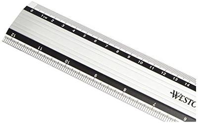 Westcott metalen lat 30 cm