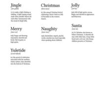 Sizzix • clear stamps festive dictionary definitions - thumbnail