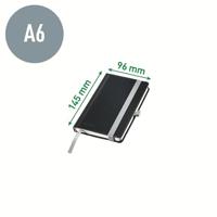 Leitz 44911094 Notitieboek Geruit Satijn-zwart Aantal paginas: 80 DIN A6 - thumbnail