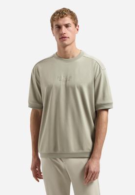No- Excess T-shirt Crewneck Solid Heavy Interlock Sweat Styli Print T-shirts 044 Taupe
