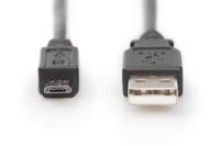 USB-kabel - USB (M) naar micro-USB type B (M) - USB 2.0 - 1 m - zwart (pak van 10) - thumbnail