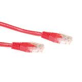 ACT IB2551 CAT6A U/UTP Patchkabel | Snagless | RJ45 Connectoren | Rood | 1,5 meter