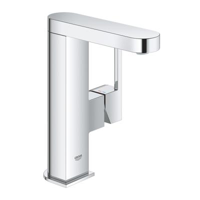GROHE Plus waterbesparende wastafelkraan M-size met gladdy body en push open waste chroom 23872003 GROHE Plus waterbesparende wastafelkraan M-size met gladdy body en push open waste chroom 23872003