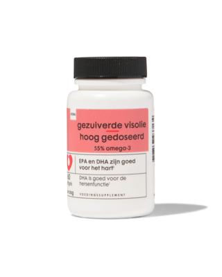 HEMA Gezuiverde Visolie Hoog Gedoseerd 55% Omega-3 - 60 Stuks
