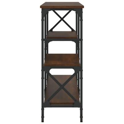 Wandtafel 180x29x76,5 cm bewerkt hout bruin eikenkleur