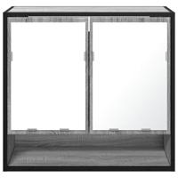 Badkamerspiegelkast 65x20x60 cm bewerkt hout grijs sonoma eiken - thumbnail