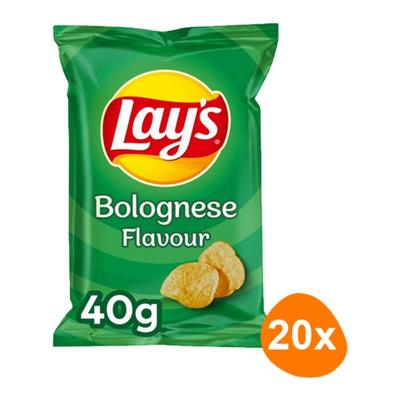 Chips lays bolognese zak 40gr | 20 stuks