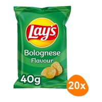 Chips lays bolognese zak 40gr | 20 stuks - thumbnail