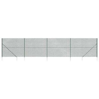 VidaXL Gaashek met grondankers 2,2x10 m groen