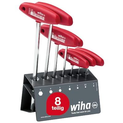 Wiha Stiftsleutelset met dwarsgreep | Zeskant | 8-delig hoogglans vernikkeld | incl. werkbankhouder - 953 - 00953 Wiha Stiftsleutelset met dwarsgreep | Zeskant | 8-delig hoogglans vernikkeld | incl. werkbankhouder - 953 - 00953